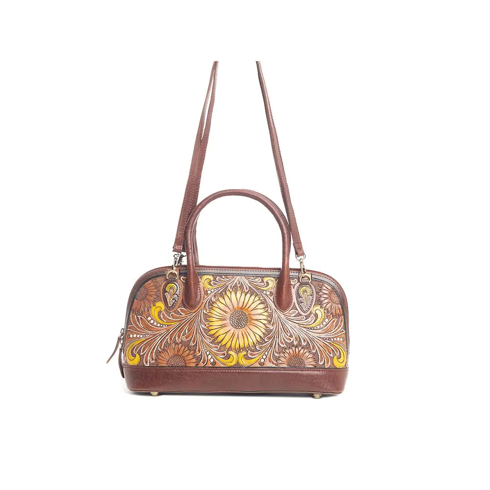Women's Pueblo Petals Hand Tooled Bag