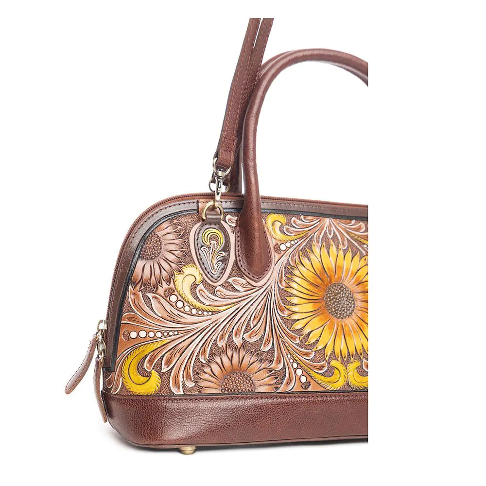 Women's Pueblo Petals Hand Tooled Bag