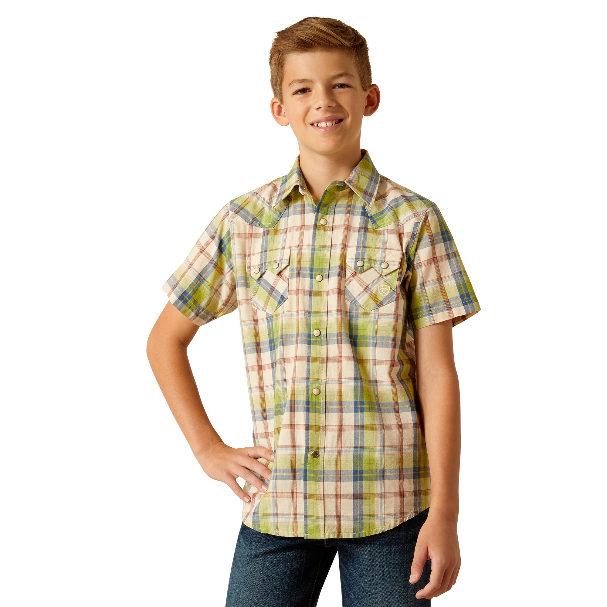 Ariat Boy's Hinston Retro Fit S/S Western Shirt