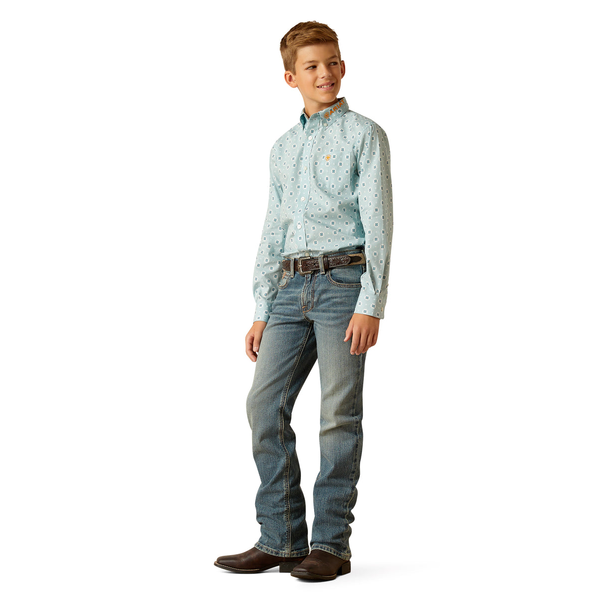 Ariat Boy's Team Colton Classic Fit L/S Shirt