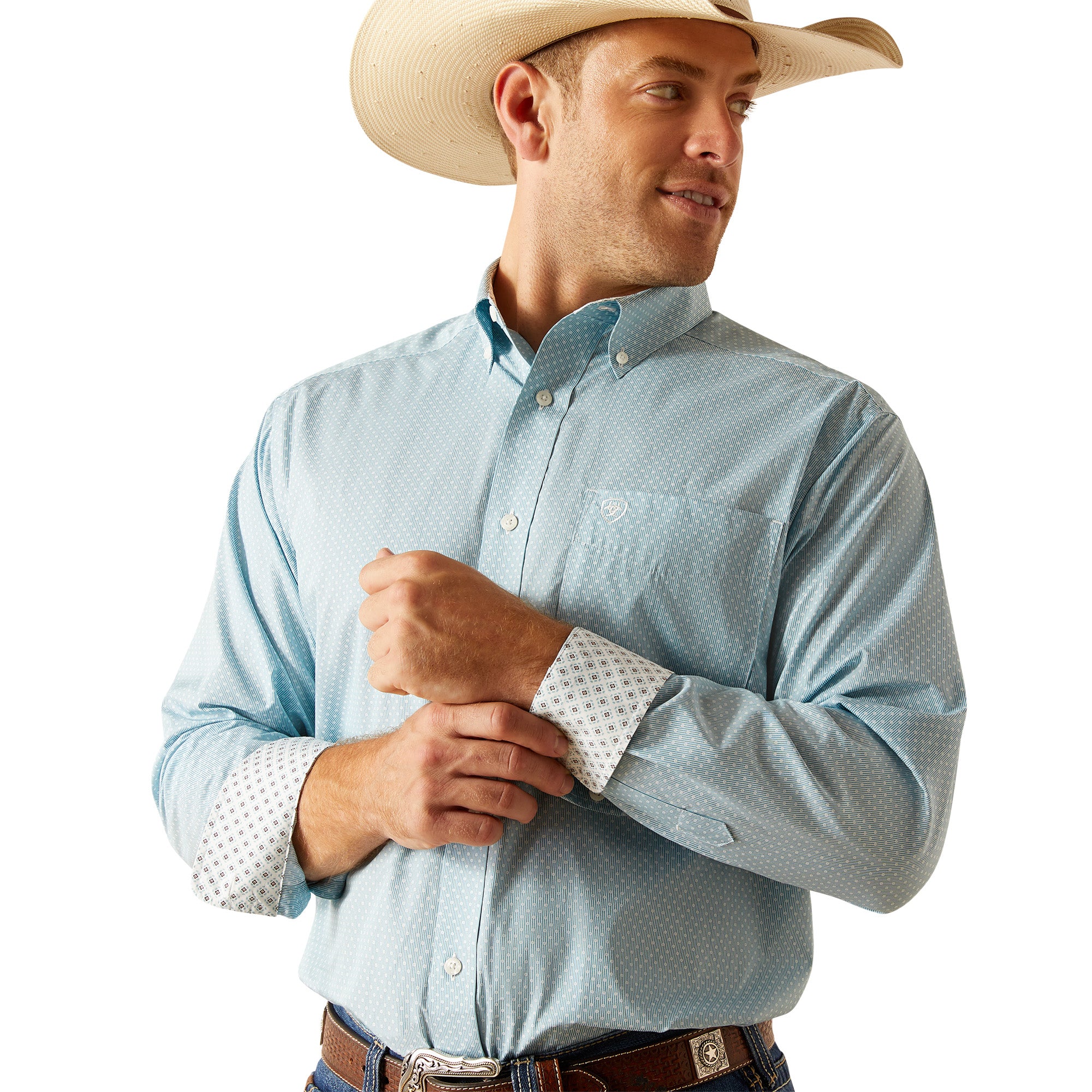 Ariat Men's Wrinkle Free Ian Classic L/S Western Shirt