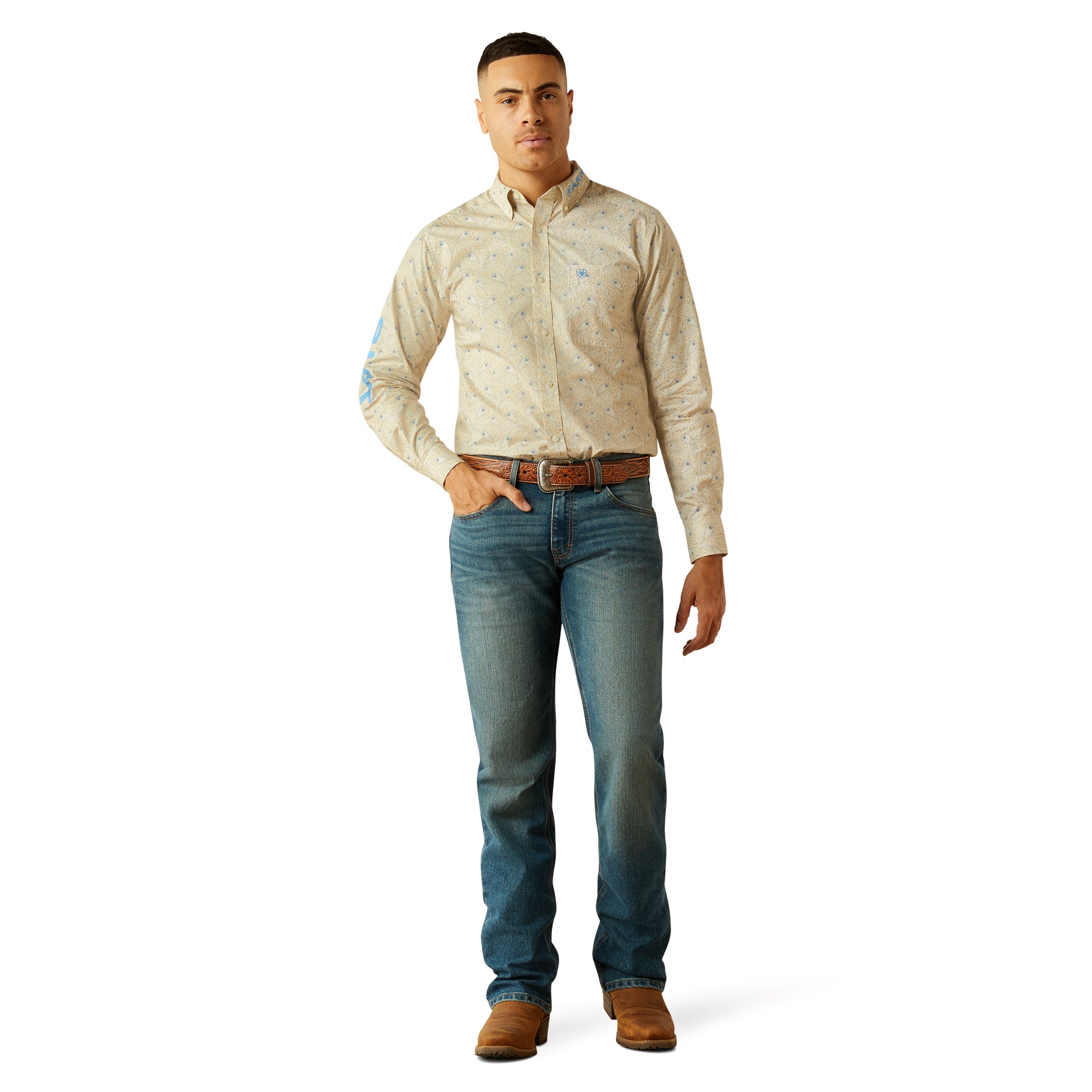 Ariat Men's Team Alder Fitted L/S Fitted Shirt