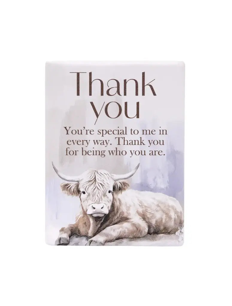 Splosh Saddle &amp; Bloom Thank You Ceramic Magnet