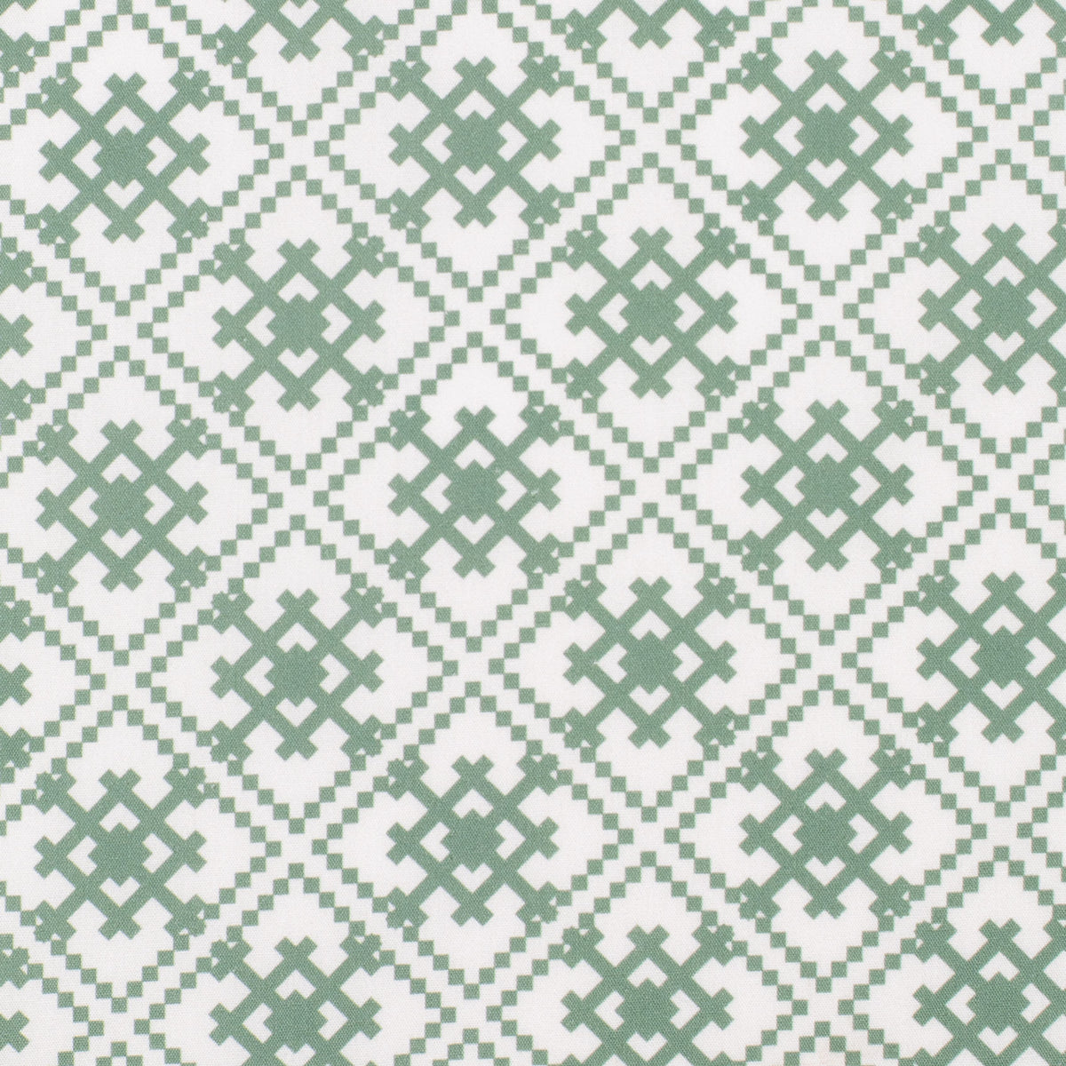 Green and white geometric pattern