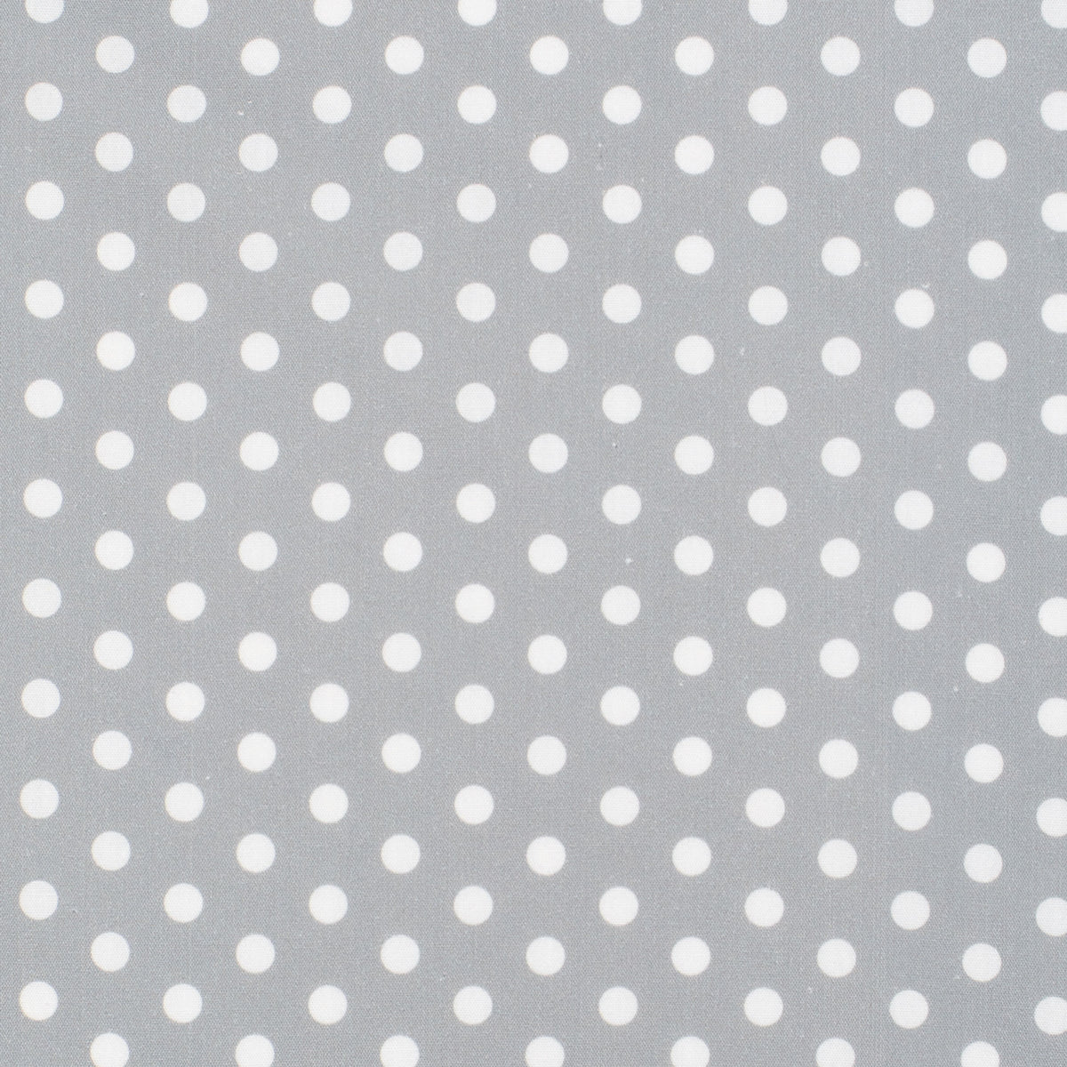 Pattern of small white polka dots on a gray background