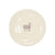 Farm Design Set of 4 Small Ceramic Plates. Round ceramic plate with a sheep design on a white background