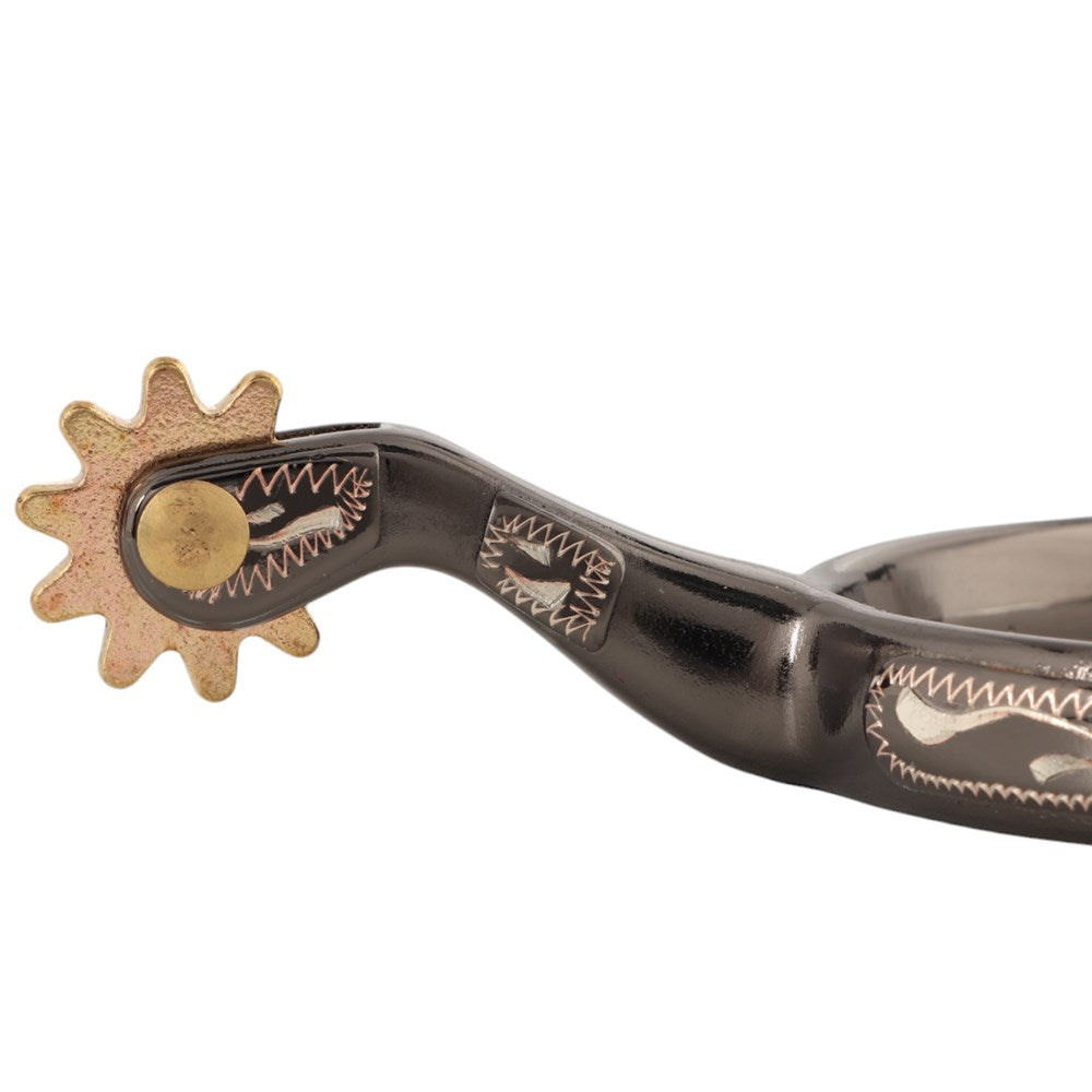 Saddlery Trading Men's Midnight Silver Roping Spurs