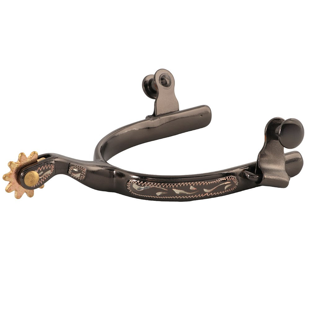 Saddlery Trading Men's Midnight Silver Roping Spurs