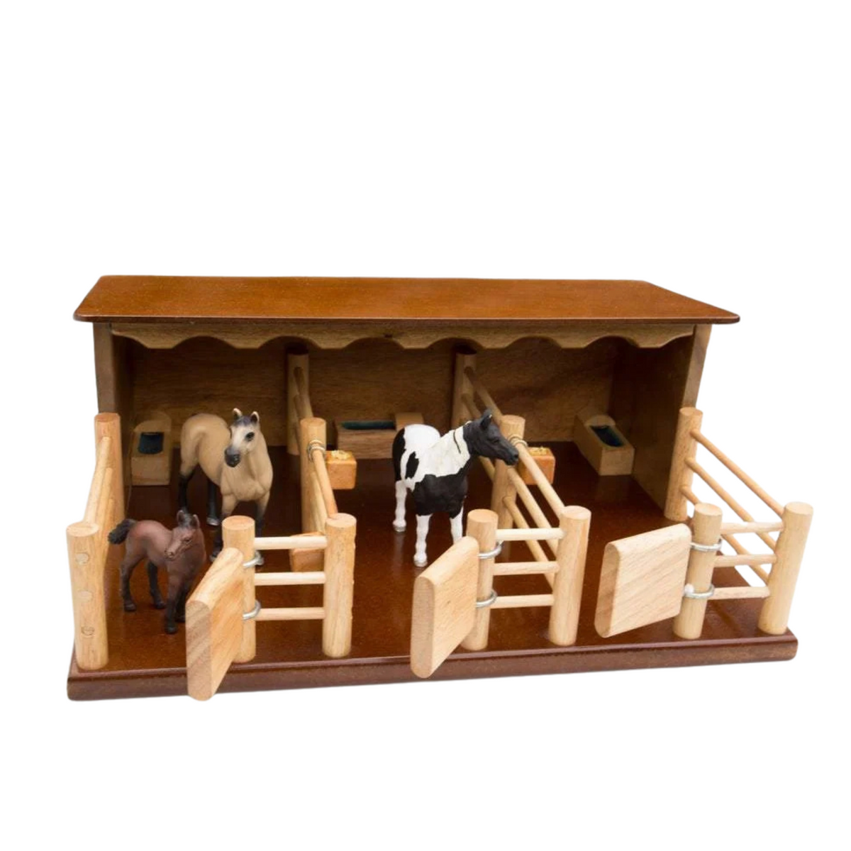 Country Toys ST2 Three Horse Wooden Stable Country Toys