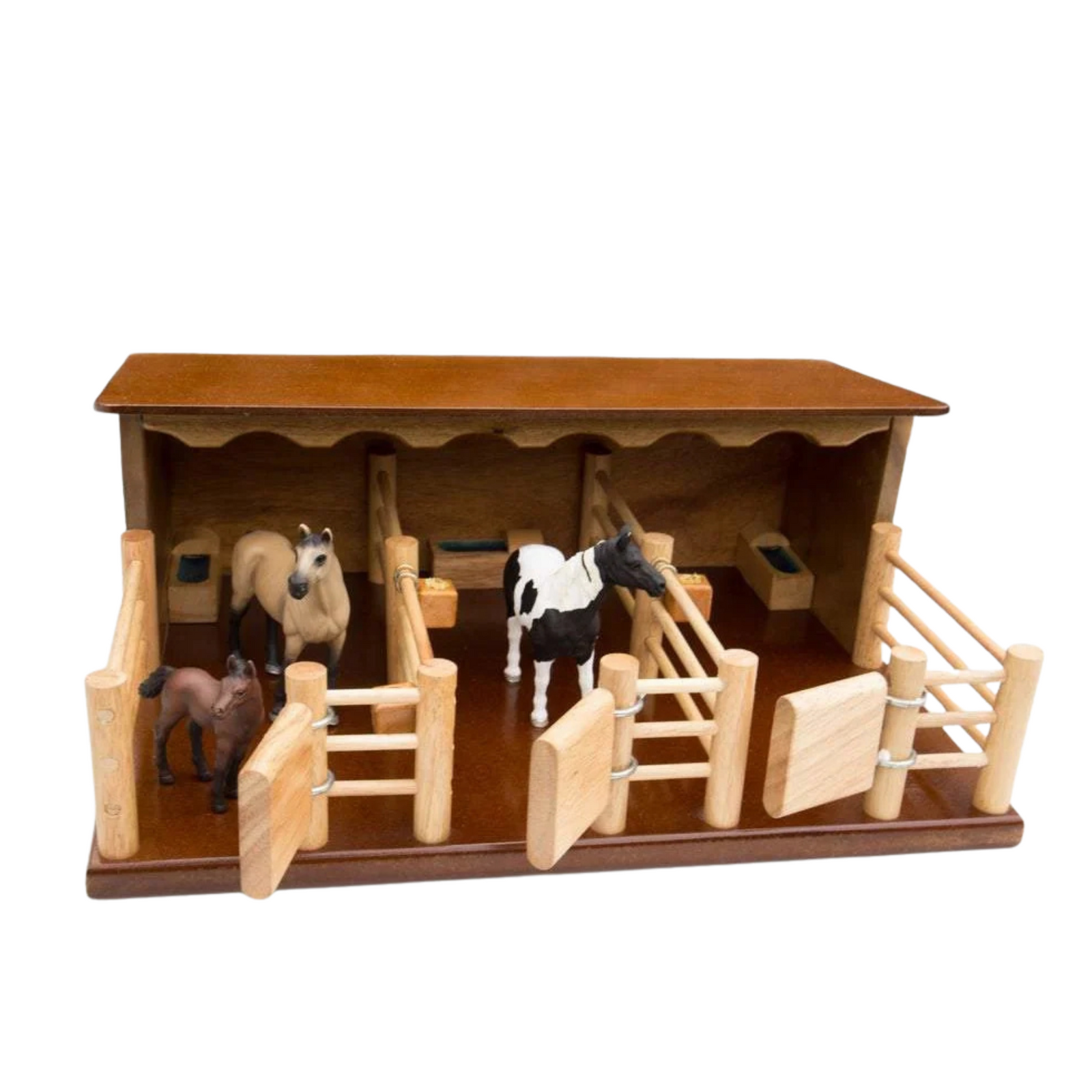 Country Toys ST2 Three Horse Wooden Stable Country Toys