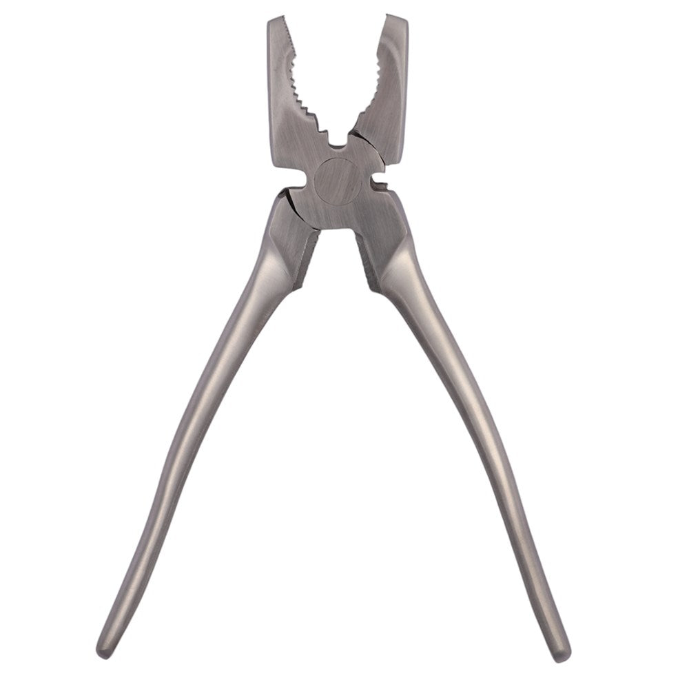 Metal pliers on a white background