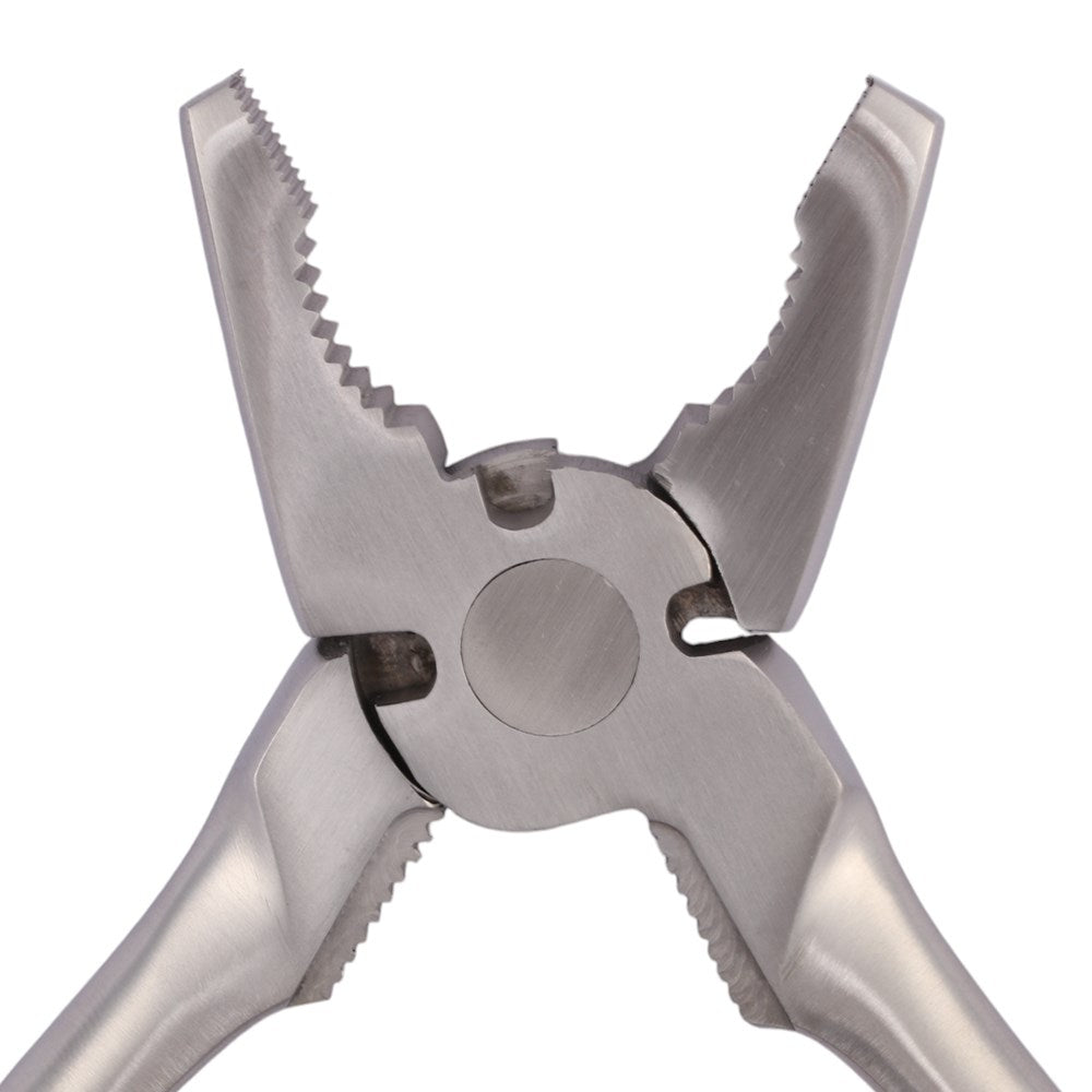 Metal pliers on a white background