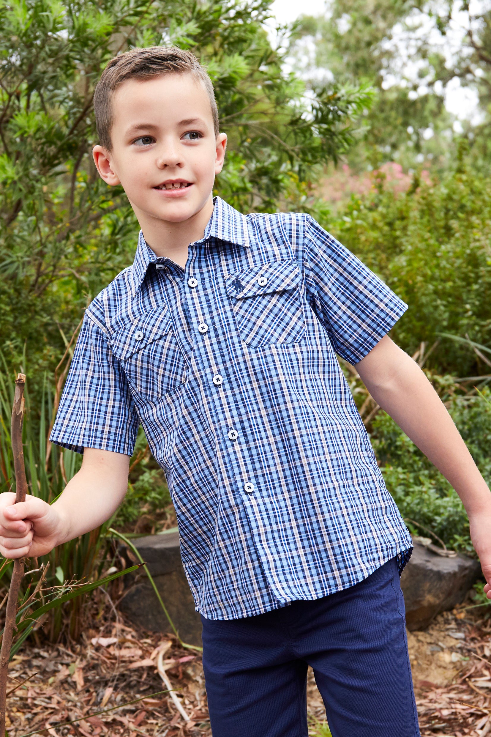 Thomas Cook Boy's Gus 2 Pocket S/S Shirt