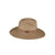 Thomas Cook Abigail Hat. Beige straw hat with a band on a white background