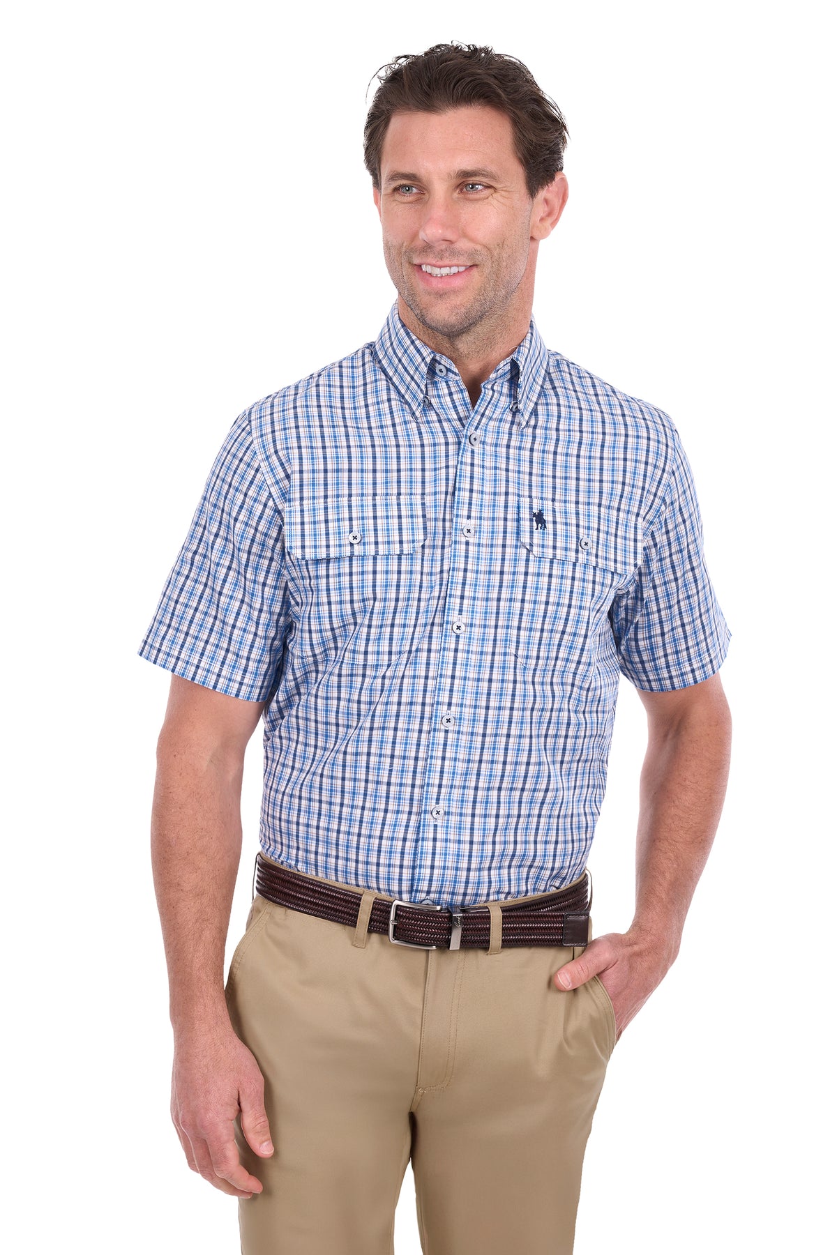 Thomas Cook Men's Jude Check 2 Pocket Short Sleeve Shirt