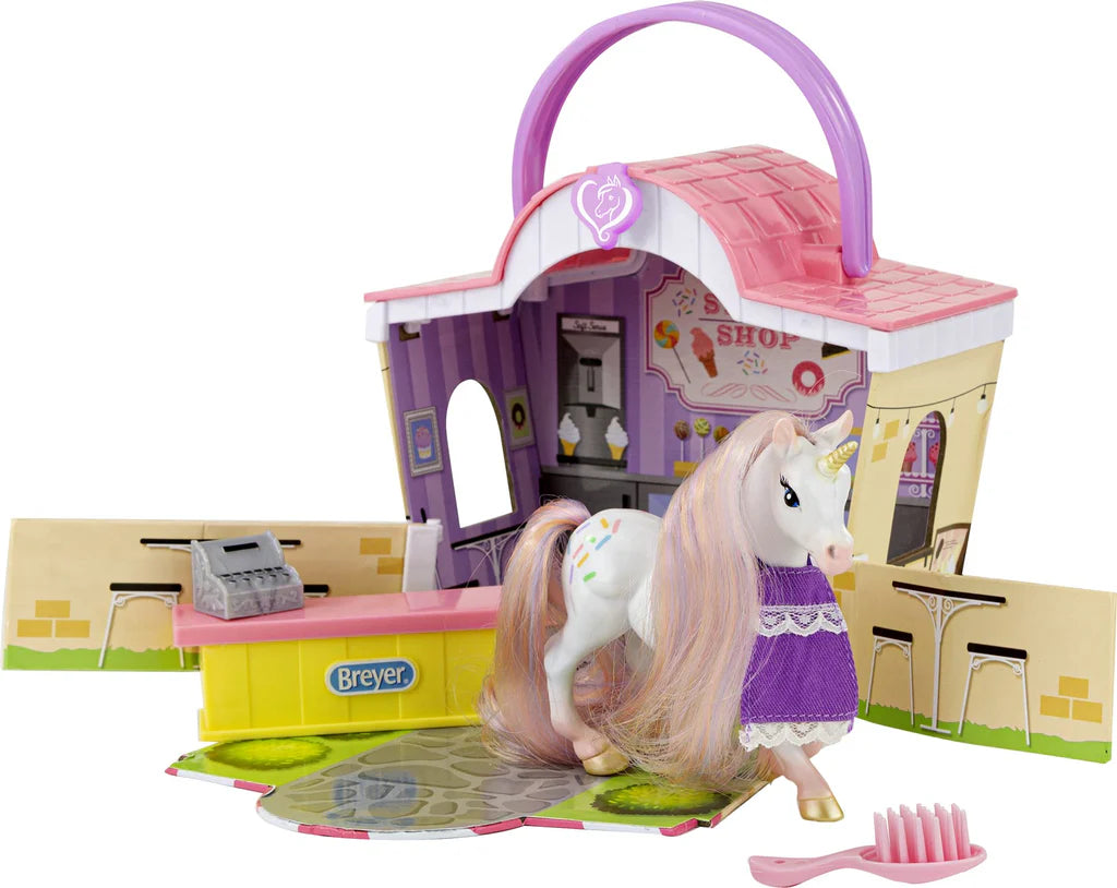 Breyer Mane Beauty Li'l Beauties Playset Sprinkles Sweet Shop
