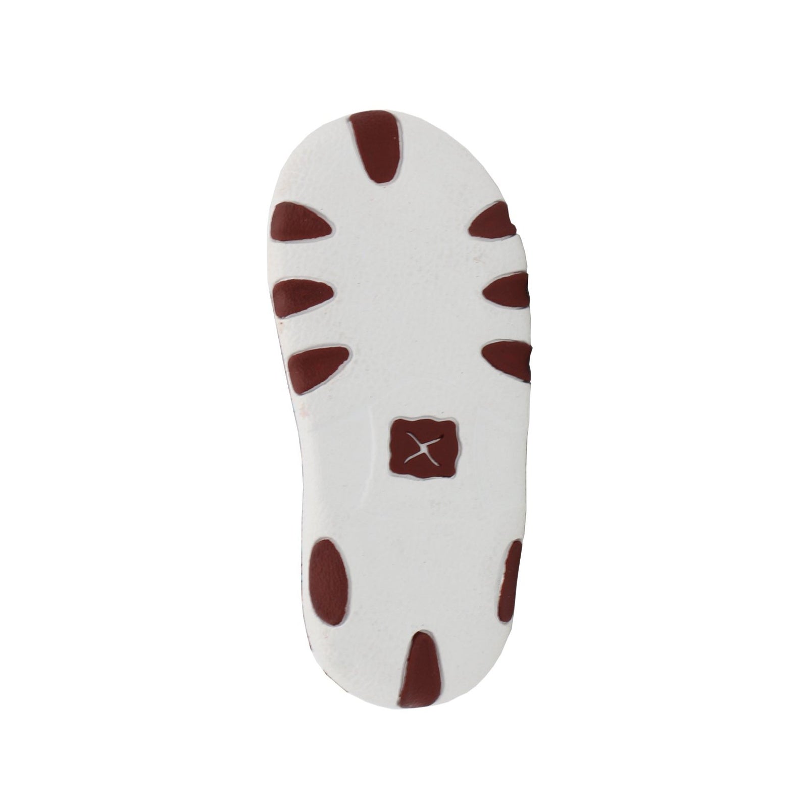 Twisted X Infant Woven Stripe Casual Mocs. Infant woven stripe casual mocassin with a canvas upper and a rubber outsole, featuring a secure hook and loop strap.