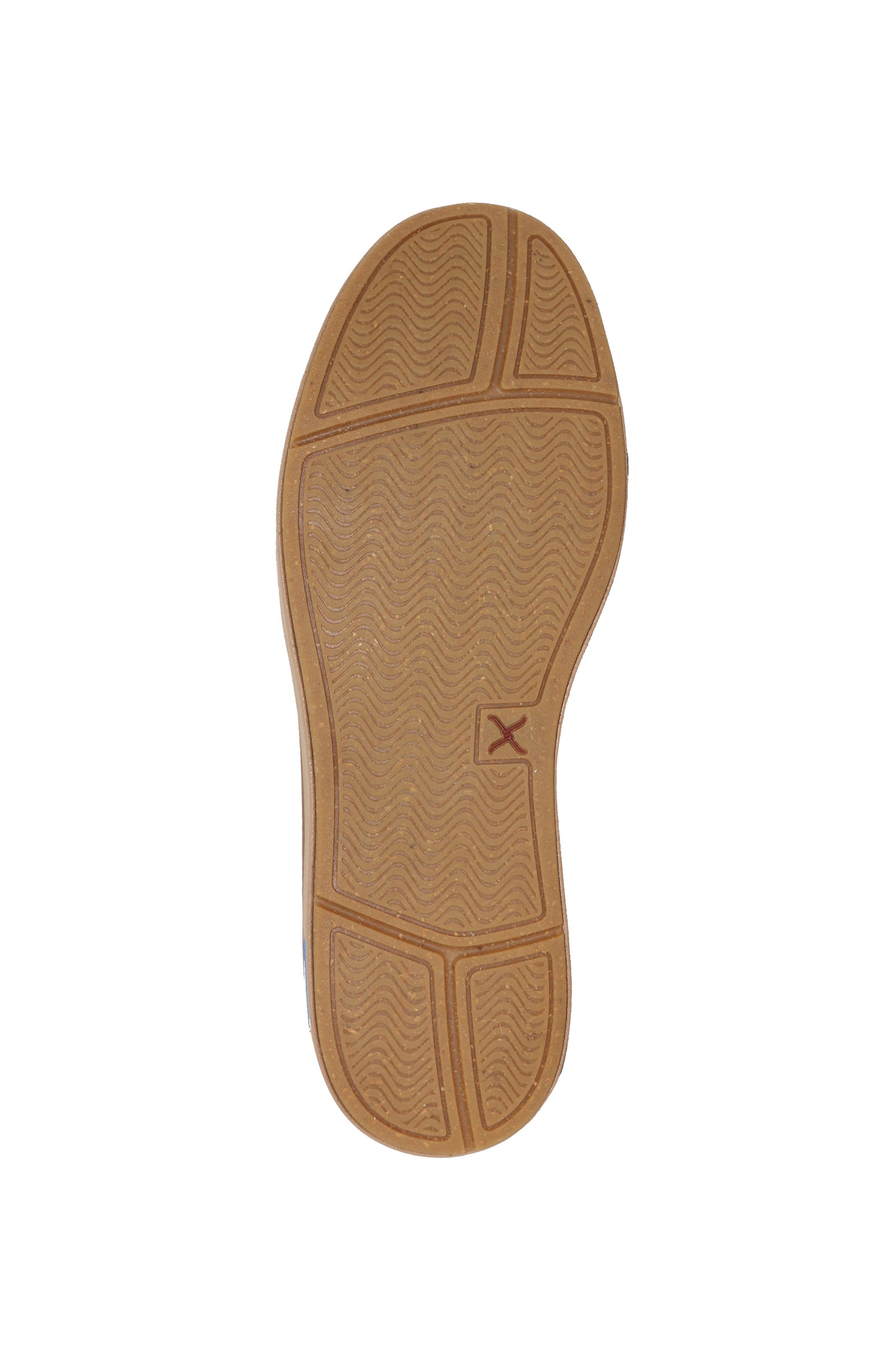 Twisted X Men's Ultra Cell Slip On. Brown loafer shoe on a white background