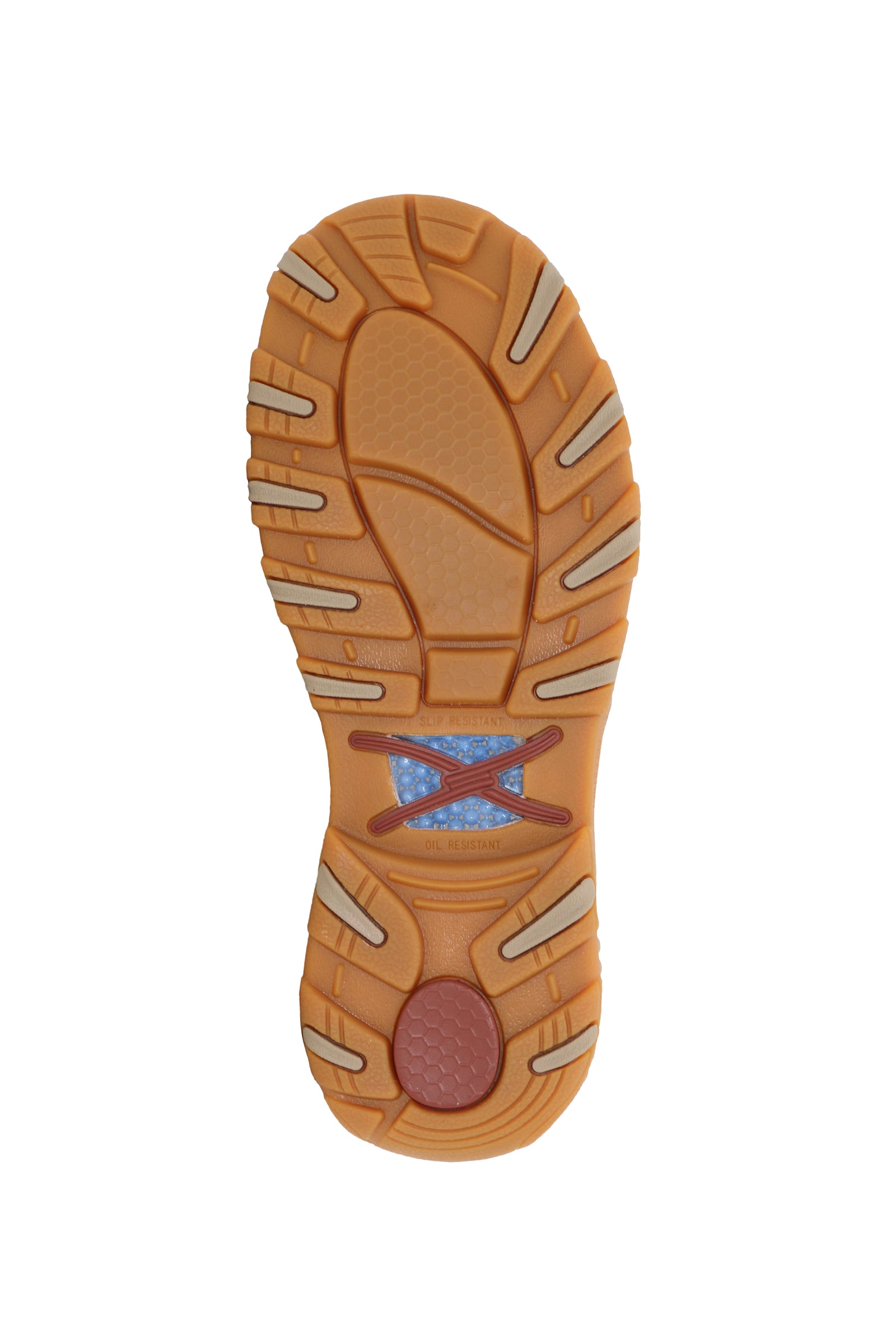 Tan loafer shoe on a white background