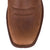 Twisted X Men's 5" Tech X1 Chelsea Boot. Close-up of a brown leather boot sole on a white background
