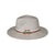 Thomas Cook Hampton Hat. Beige straw hat with a brown belt on a white background