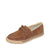Twisted X Women's Leather Loper Lace Up. Brown boat shoe on a white background