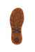 Twisted X Women's Tooled Pink CellStretch Mocs Slip On. Brown slip-on shoe with pink floral pattern on a white background
