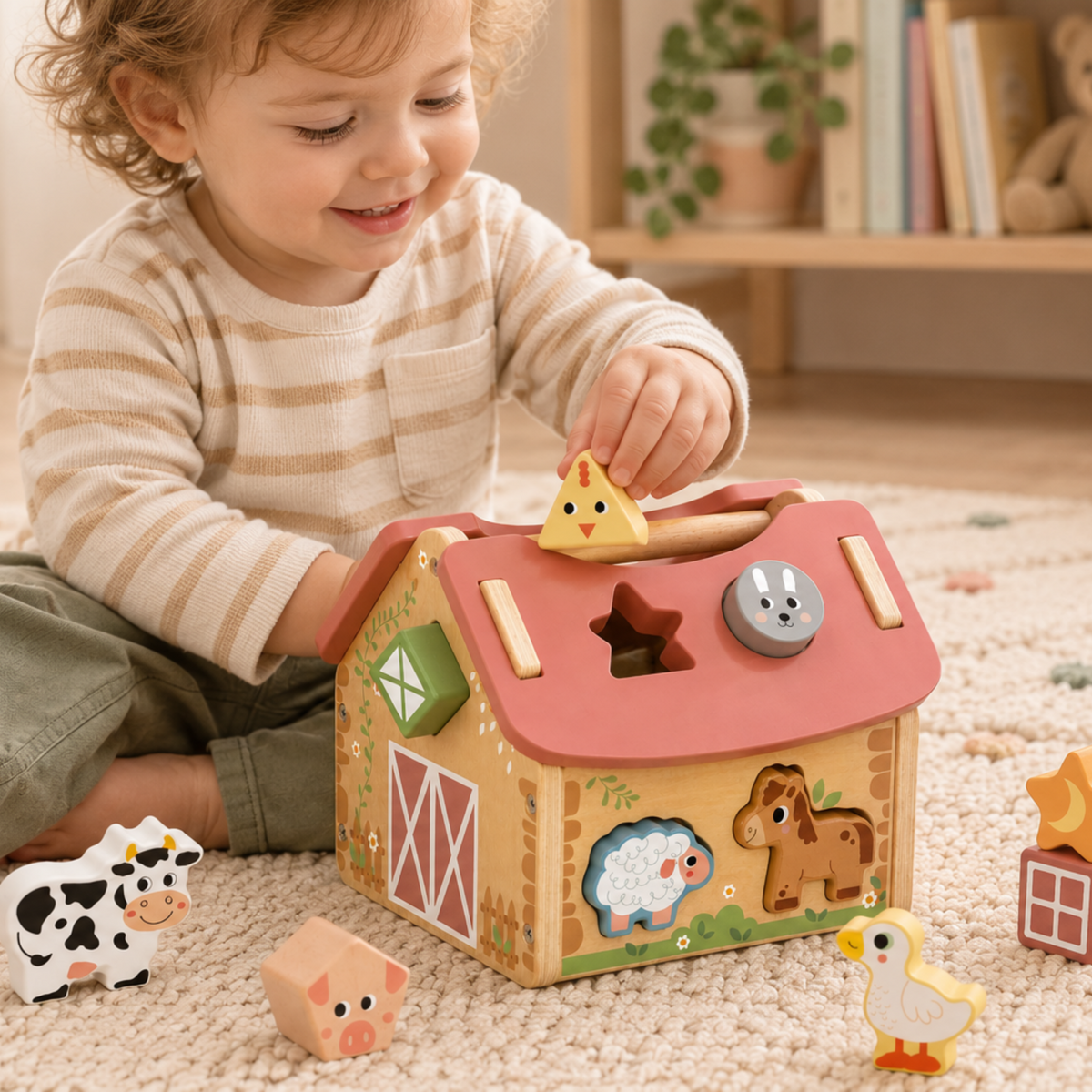 My Forest Friends Farmhouse Shape Sorter Eleganter