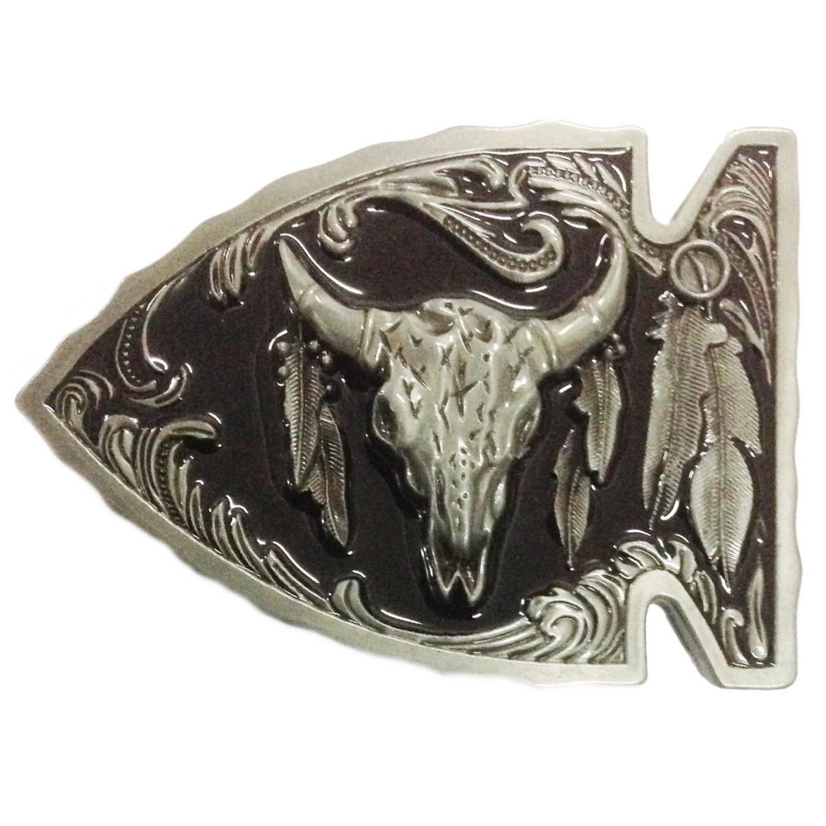 Steer Head Spear Shaped Buckle