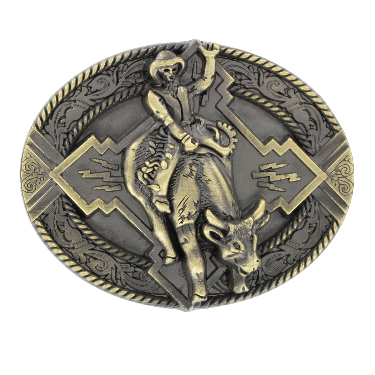 Men&#39;s Rodeo Rider Aztec Belt Buckle
