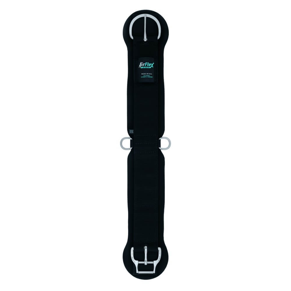 Weaver Air Flex Smart Straight Cinch. A black Weaver Air Flex Smart Straight Cinch with a contoured design and white cool flex foam visible on the underside.