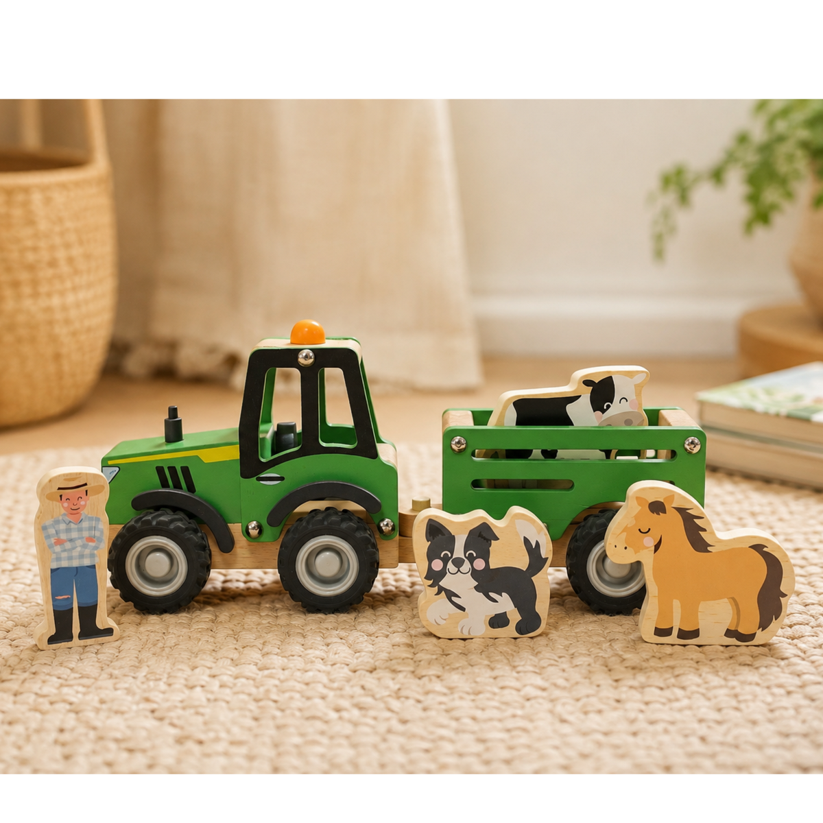 Bush Buddies Farm Tractor with Animals Eleganter