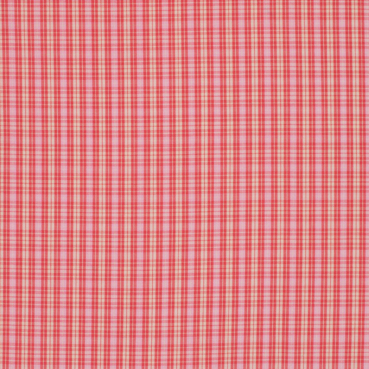 Just Country Women's Abbey Frills Full Button Print Workshirt. Red and white checkered pattern