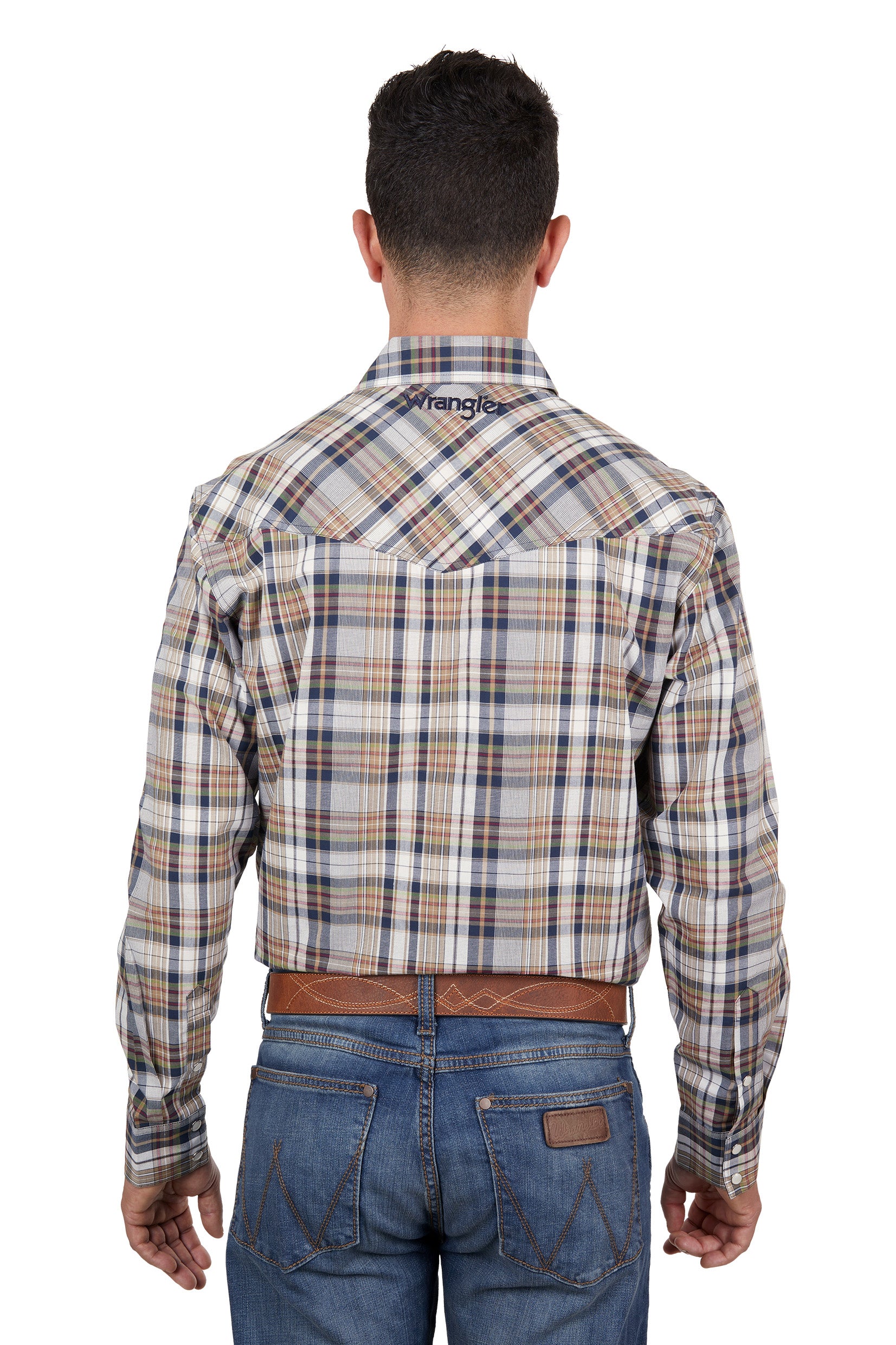 Wrangler Men's Tom Logo L/S Western Shirt