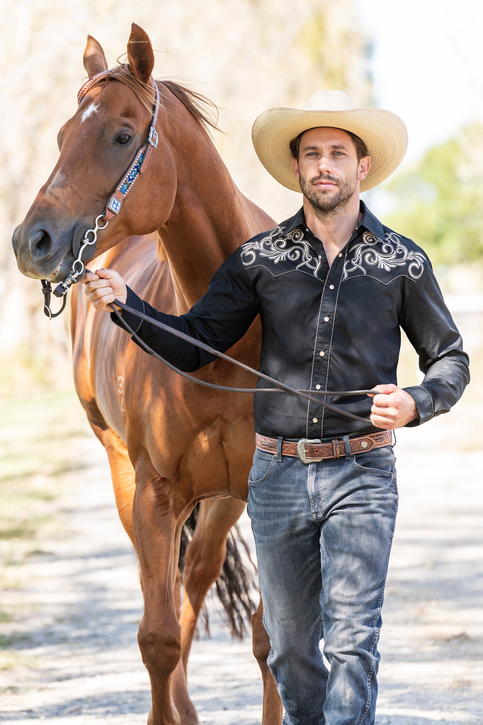 Wrangler Men's Ronnie Western Belt