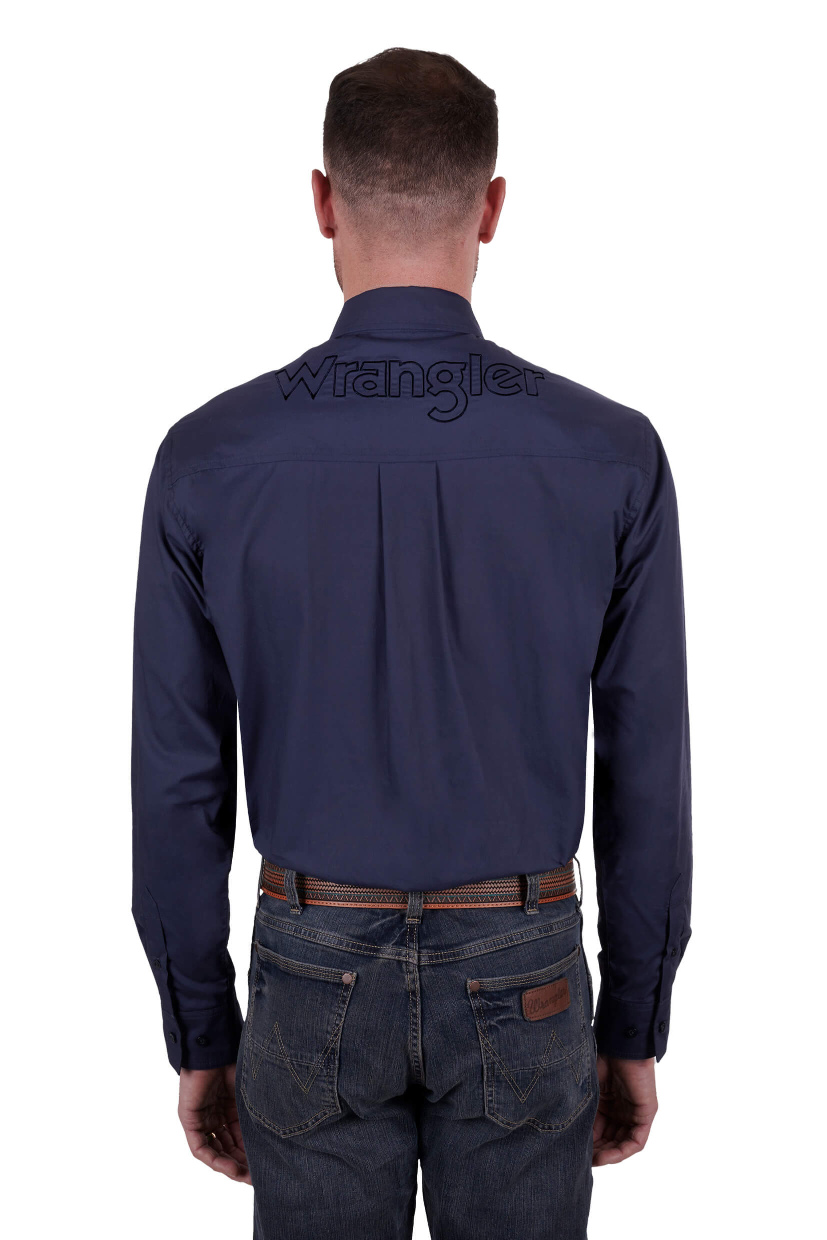 Wrangler Men's Niko Logo L/S Western Shirt