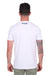 Wrangler Men's Lance S/S T-Shirt. Man wearing a white Wrangler t-shirt with a graphic design on a white background