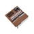 Wrangler western brown leather wallet with intricate patterns and 'Chaps' branding on a white background