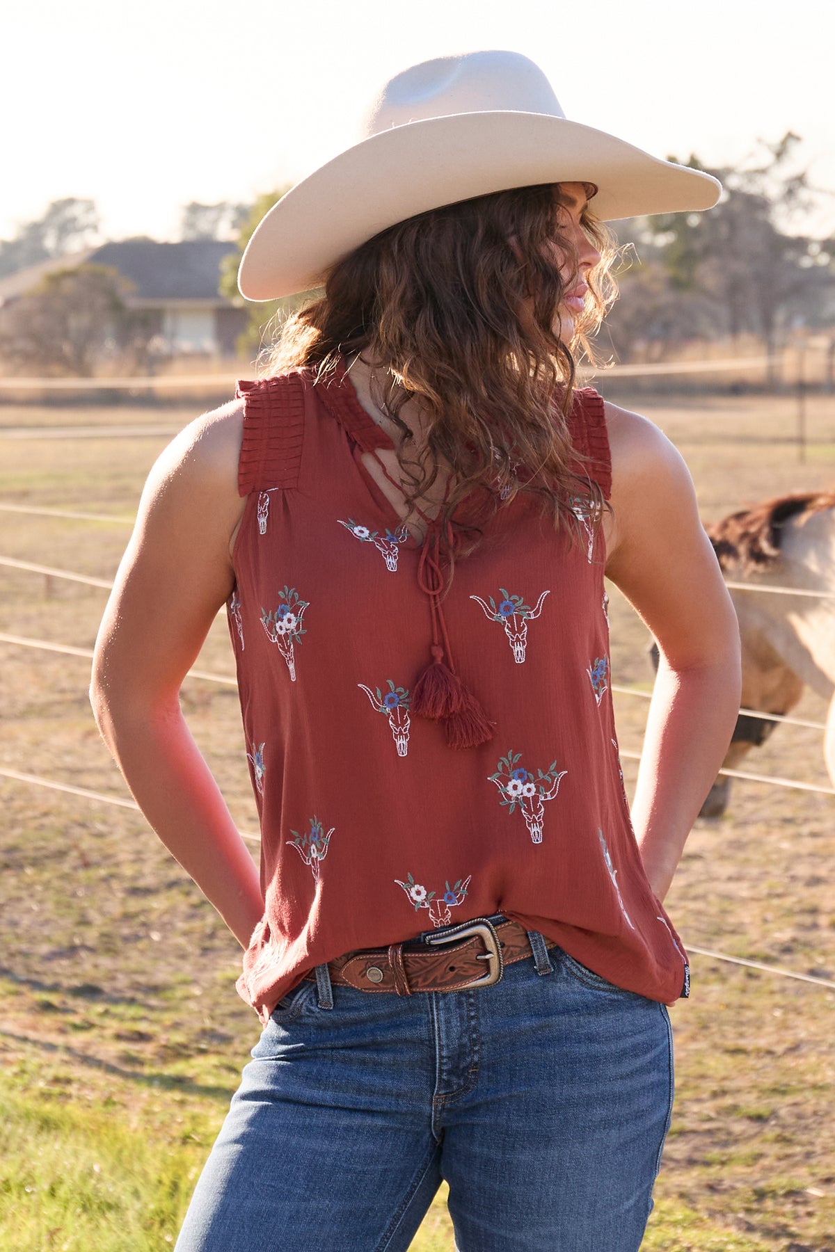 Wrangler Women's Elle Western Belt