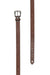Wrangler Women's Elle Western Belt. Brown leather belt with a silver buckle on a white background