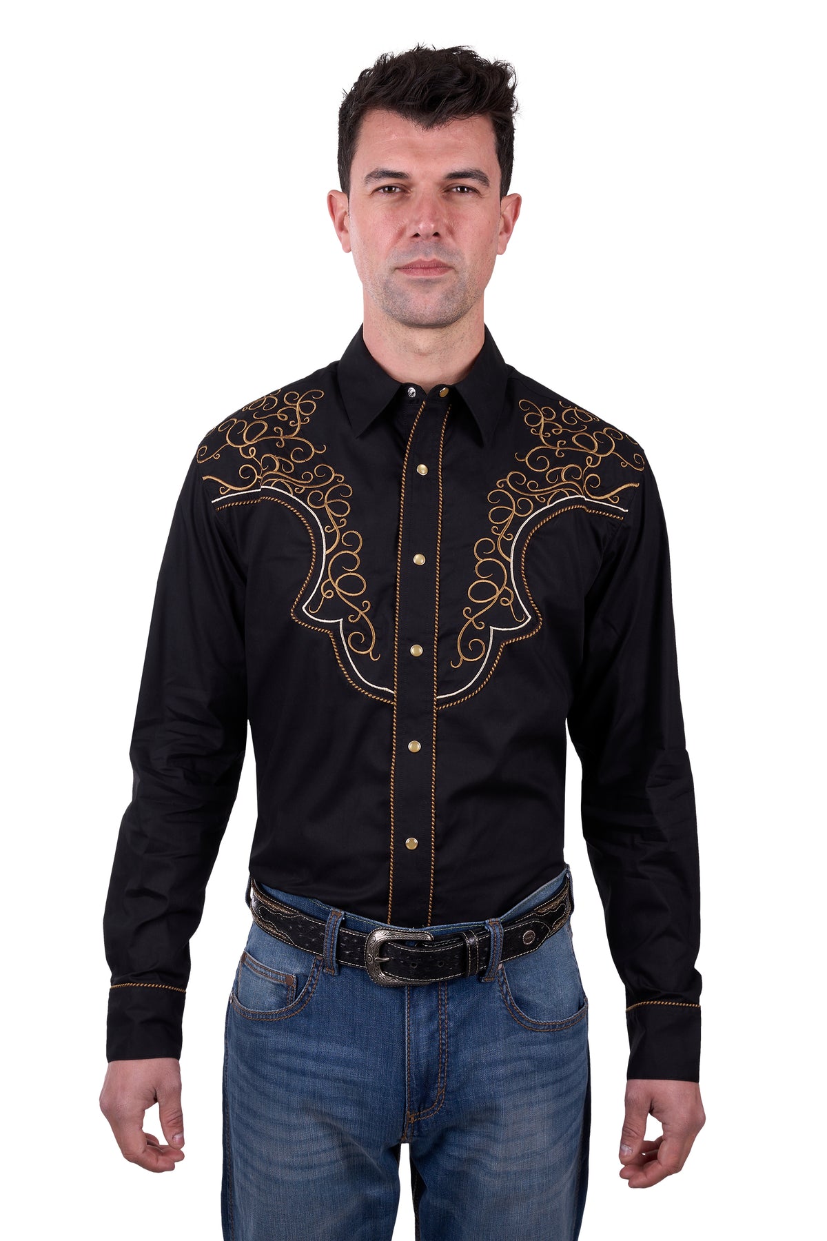 Wrangler Men&#39;s Rhys Embroidered L/S Shirt