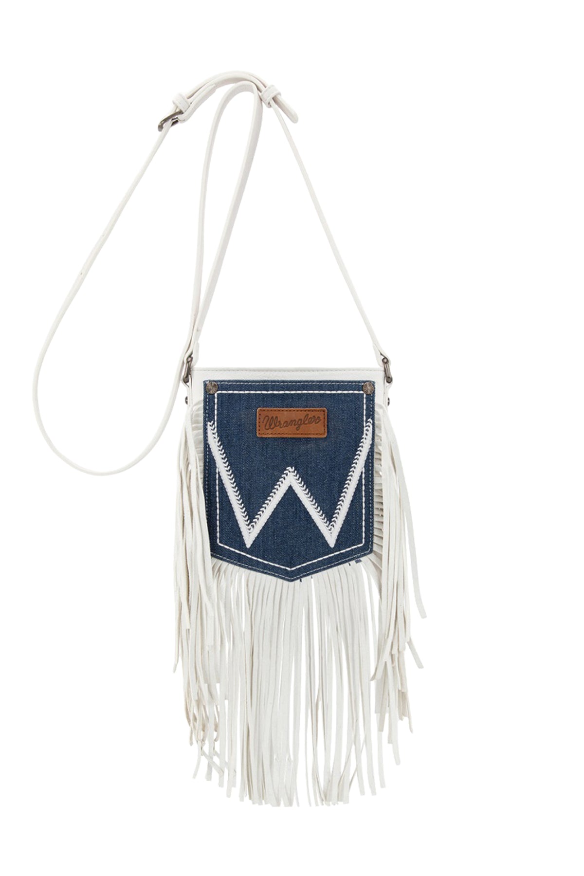 Wrangler Women's Denim Pocket Fringe Bag