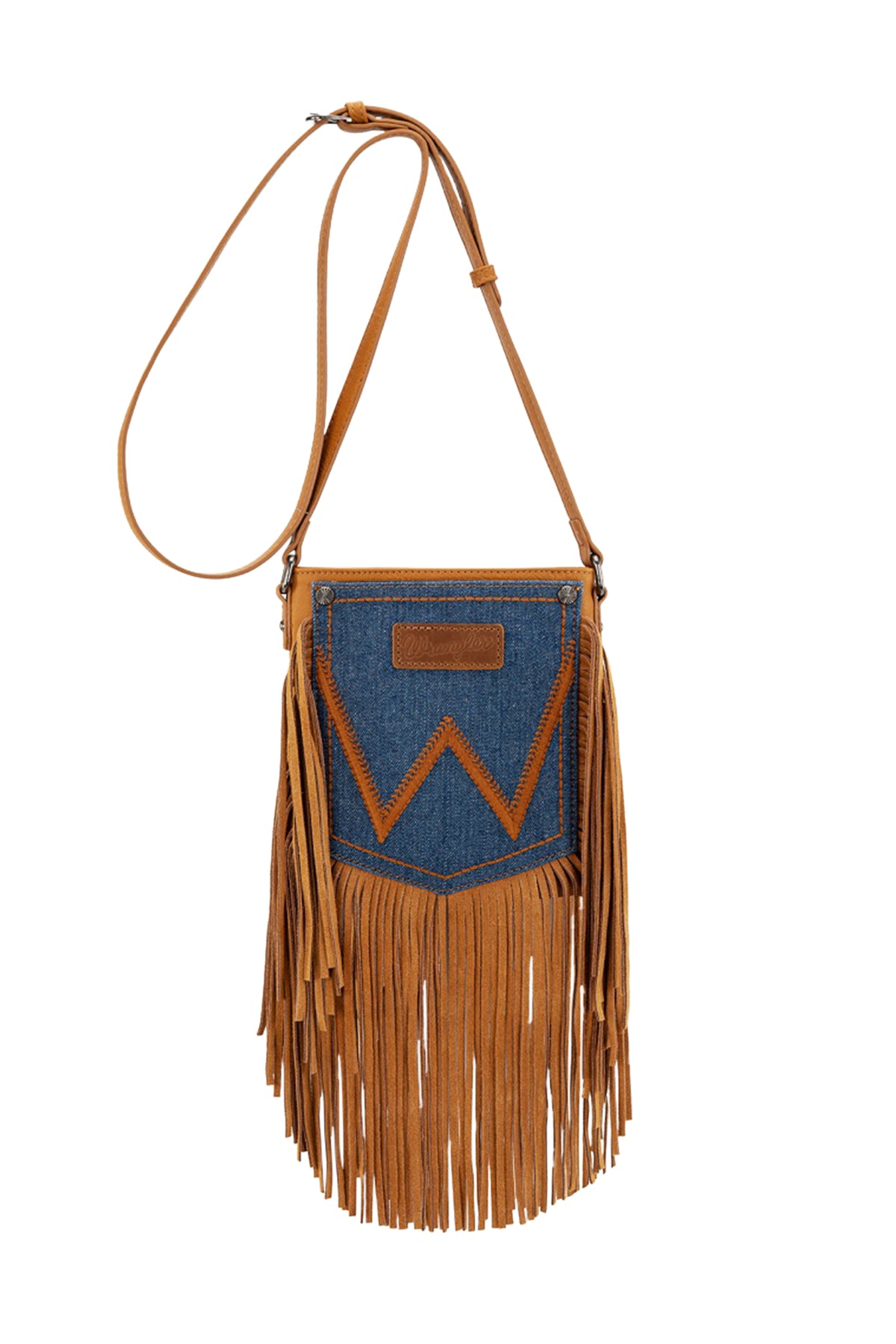 Wrangler Women's Denim Pocket Fringe Bag