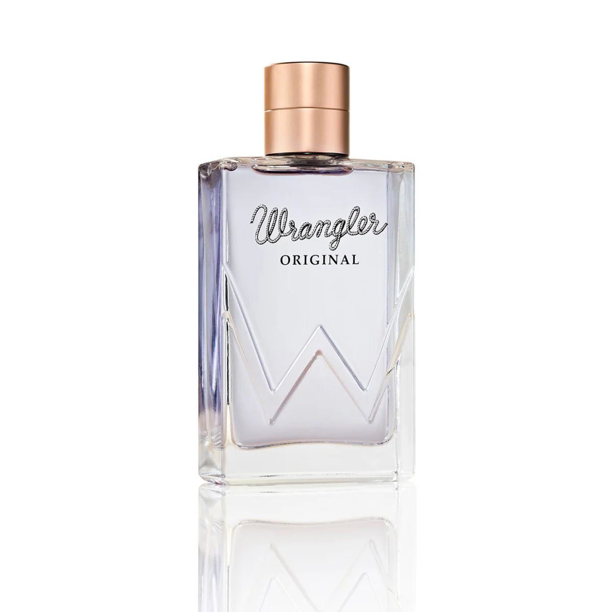 Wrangler Men's Original Eau De Cologne. Wrangler cologne bottle and packaging on a white background