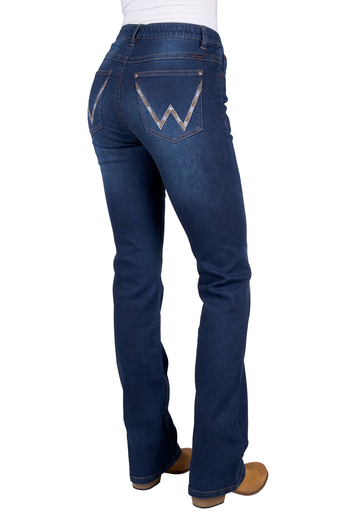 A pair of Wrangler Women's Willow Verity Jeans displayed against a plain background.