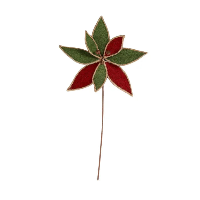 Pointsettia Fabric Pick Red -Green