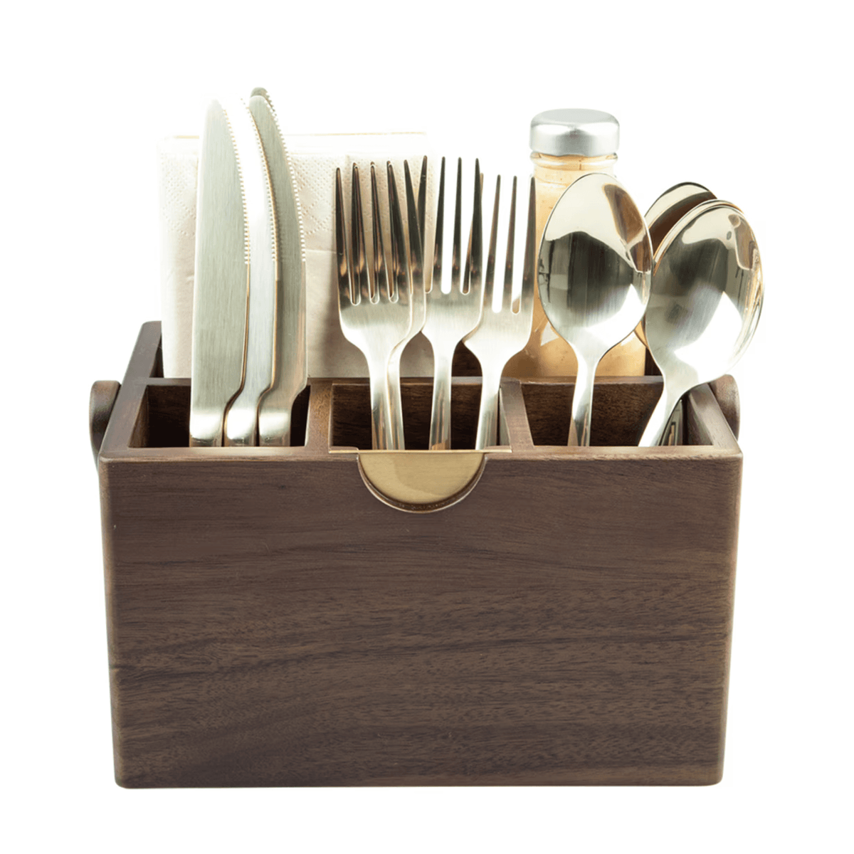 Alfresco Lane Acacia Wood Cutlery Caddy Donaldson Enterprises