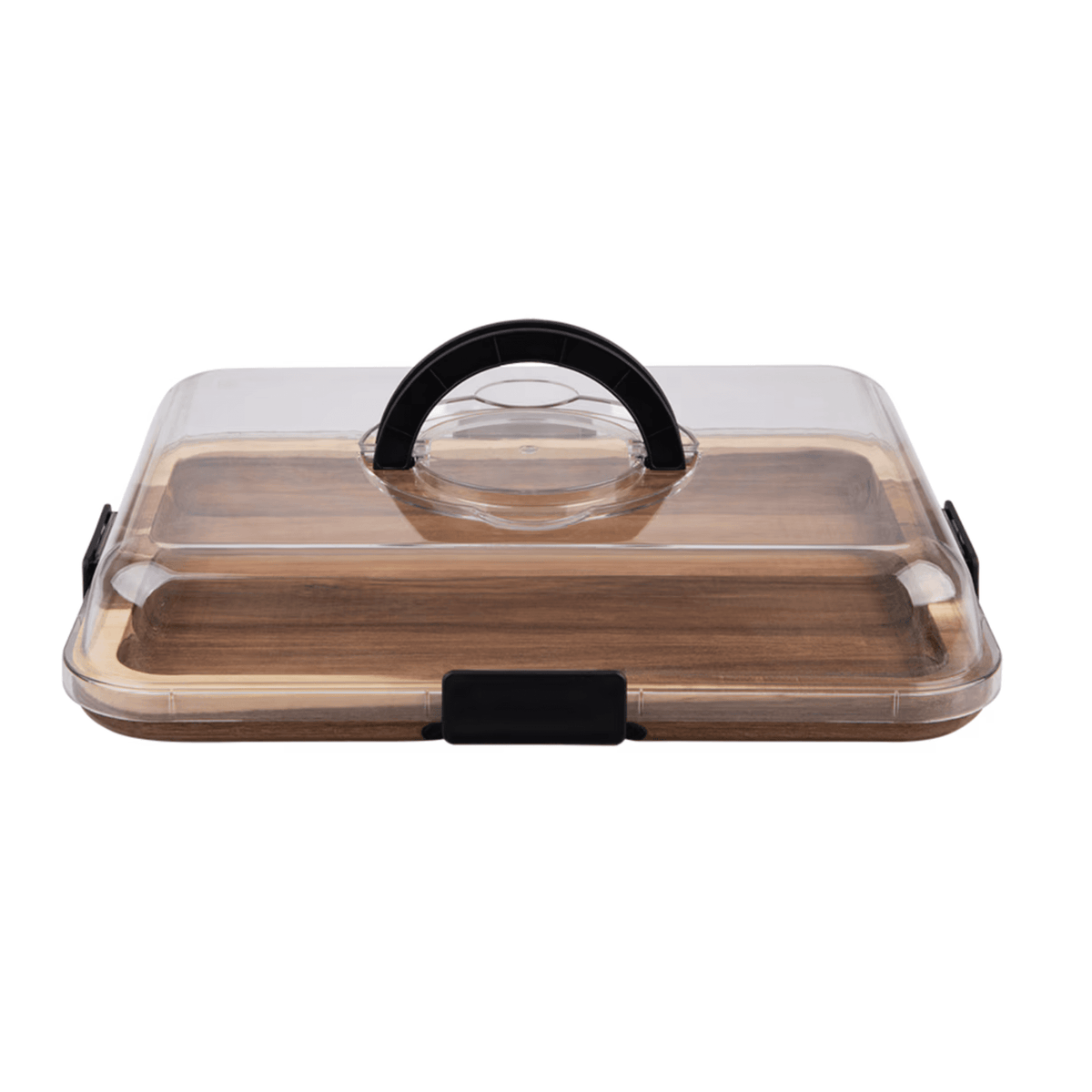Alfresco Lane Acacia Wood Rectangular Grazing Platter with Lid Donaldson Enterprises