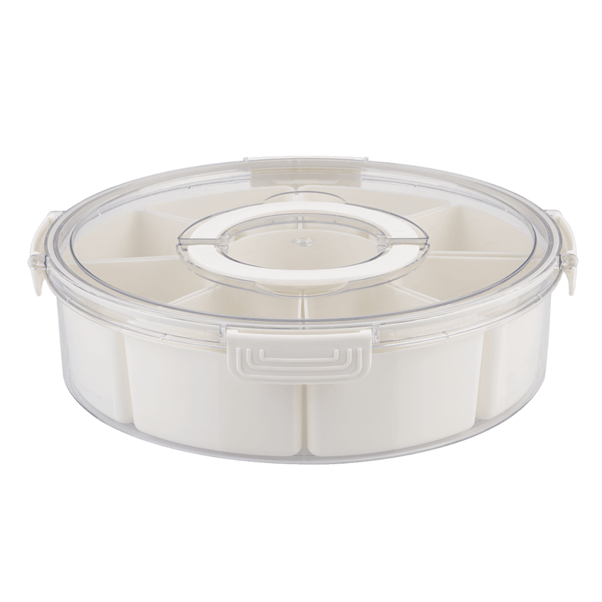 Alfresco Lane Round 9 Compartment Grazing Box w/ Carry Handles Donaldson Enterprises