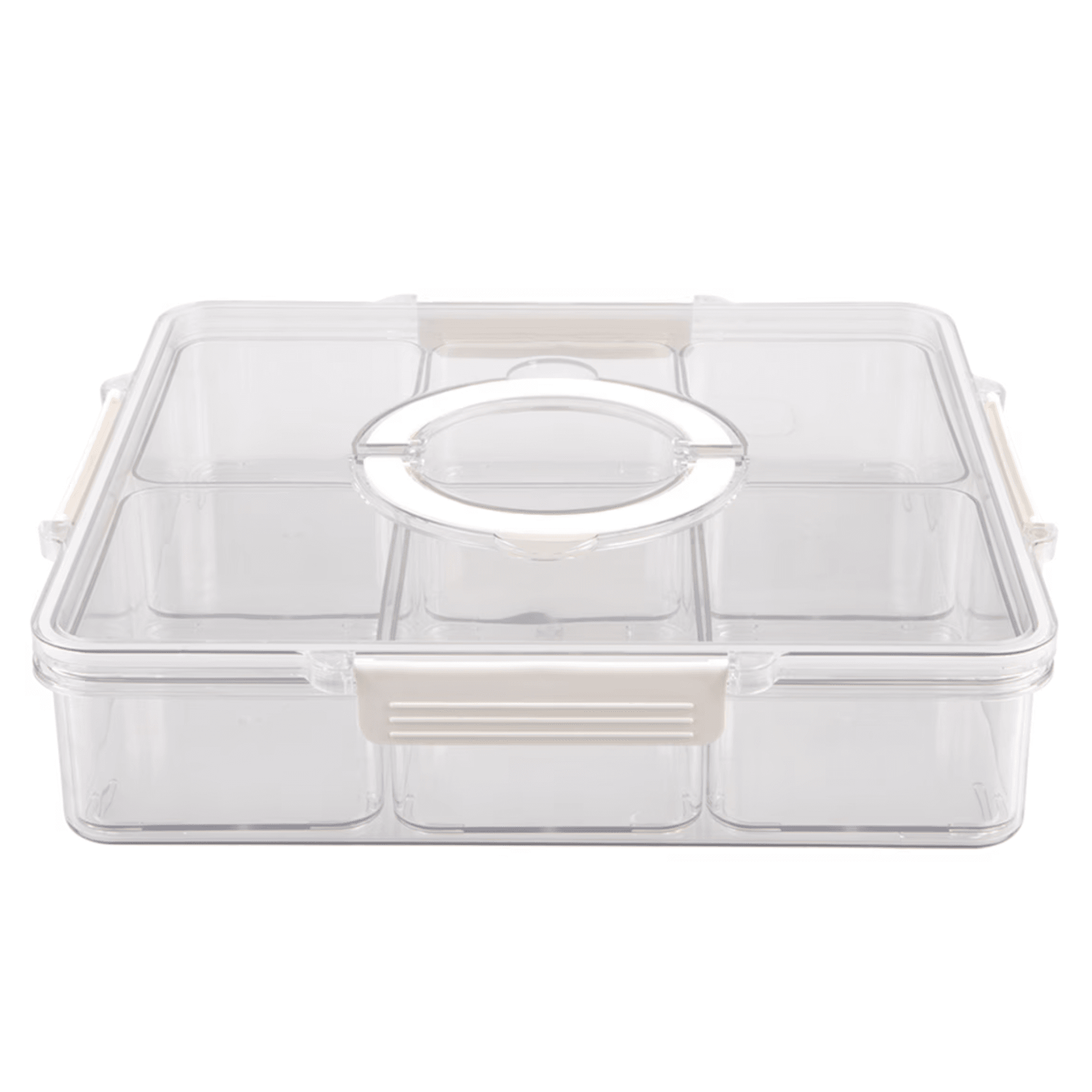 Alfresco Lane Square 6 Compartment Grazing Box w/ Carry Handles Donaldson Enterprises